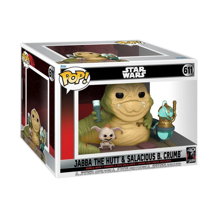 Funko Pop Star Wars: Jabba w/salacious 611