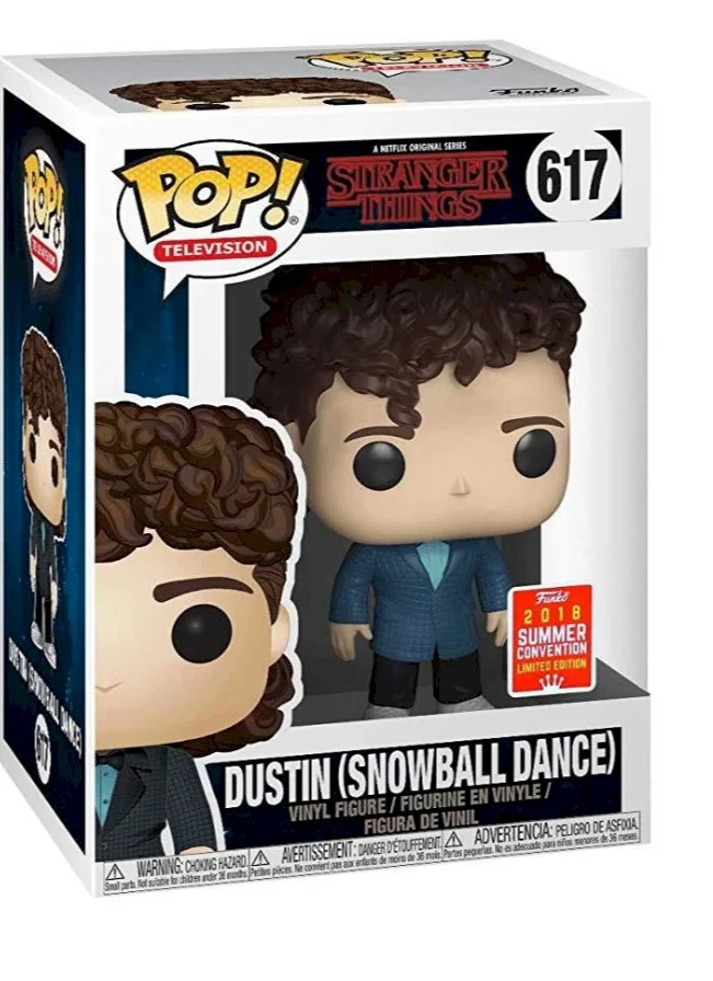 Figurka Funko POP! Stranger Things Dustin(Snowball Dance) - 2018 Summer Convention Special Edition #617 *Na zamówienie – zdjęcie 3