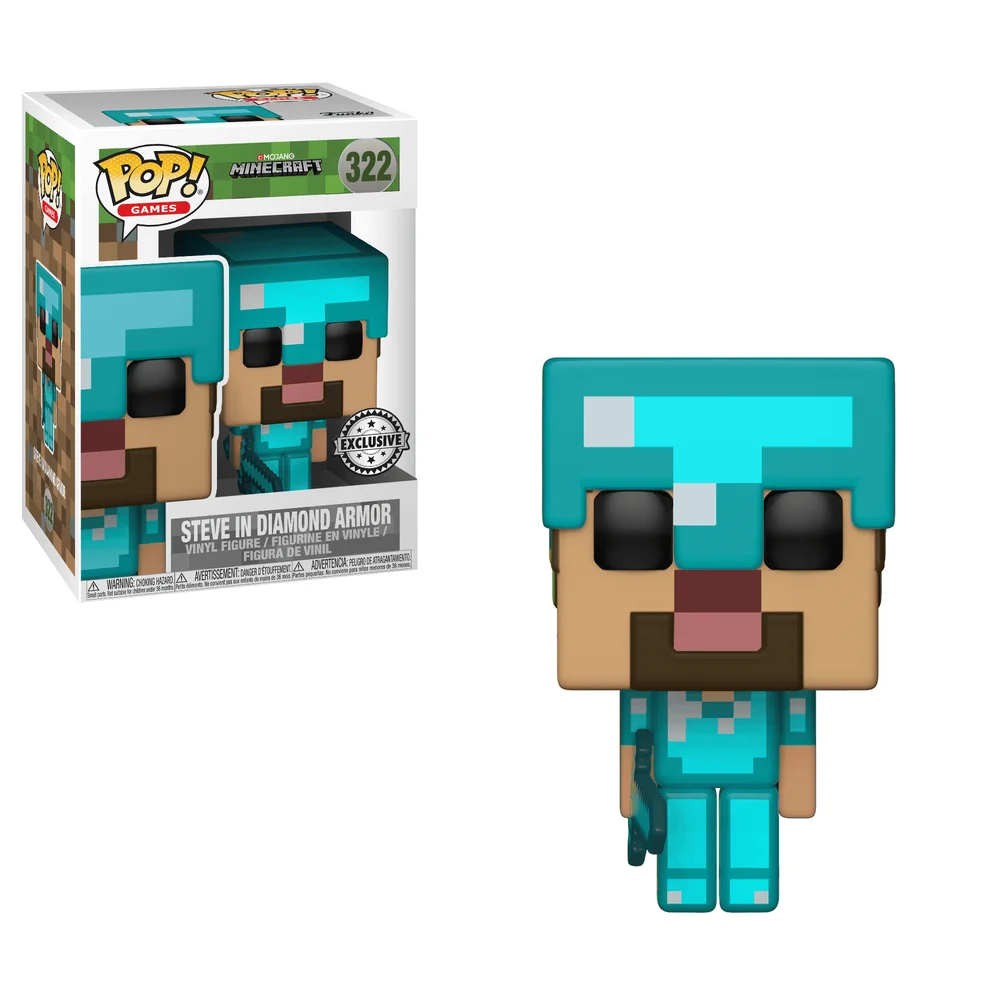 Funko POP! Minecraft Steve w/Diamond Armor(BL) 322 (Exclusive) *Na zamówienie
