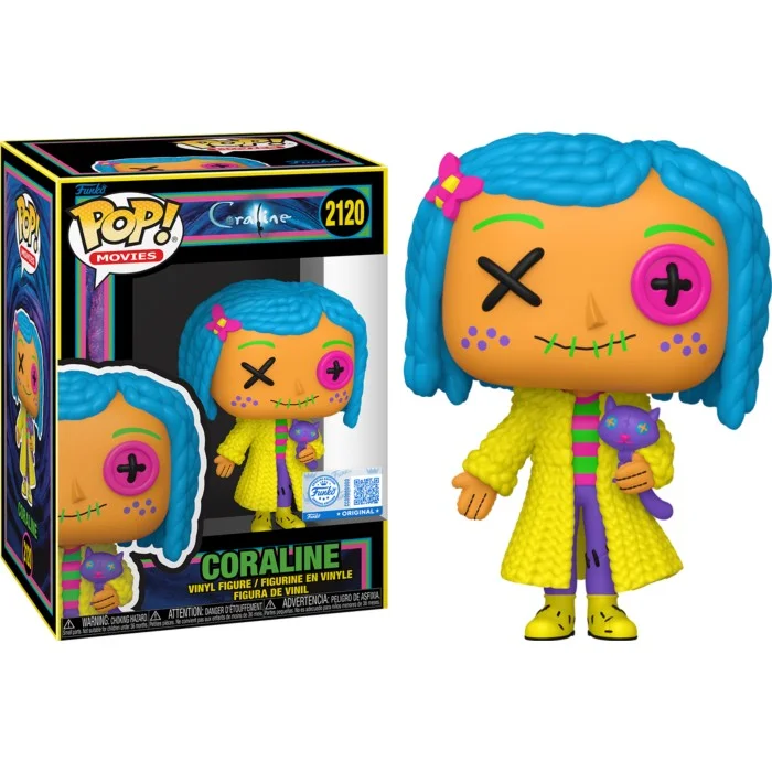 Funko POP! Coraline - Coraline Patchwork Blacklight Glow in the Dark