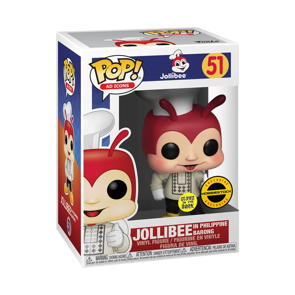 Funko POP! Jollibee Ad Icons: Jollibee in Barong (GW) 51 (Glow in the Dark) *Na zamówienie
