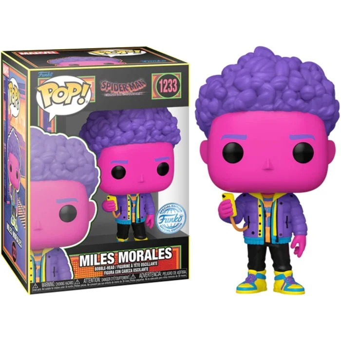Funko POP! Spider-Man: Across the Spider-Verse - Miles Morales Blacklight Glow Special Edition