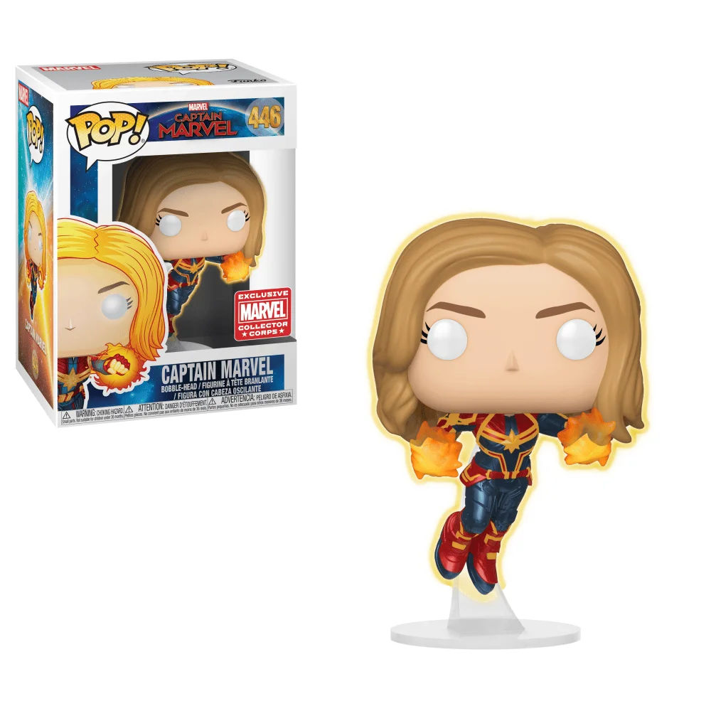 Funko POP! Marvel Captain Marvel (Glow in the Dark/Flying) 446 (Glow) *Na zamówienie