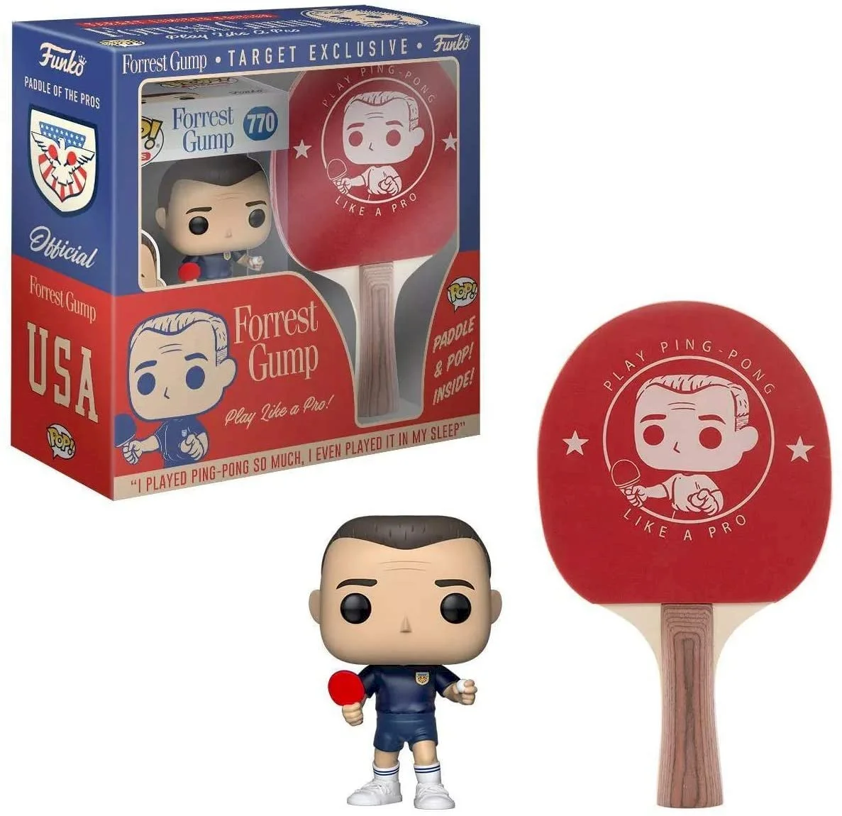 Figurka Funko POP Forest Gump 770 + Ping Pong Paddle Target Exc