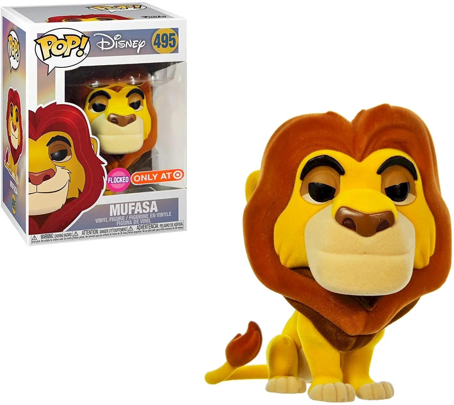 Figurka Disney Funko POP Lion King Mufasa Flocked 495 Exclusive *Na zamówienie – zdjęcie 2