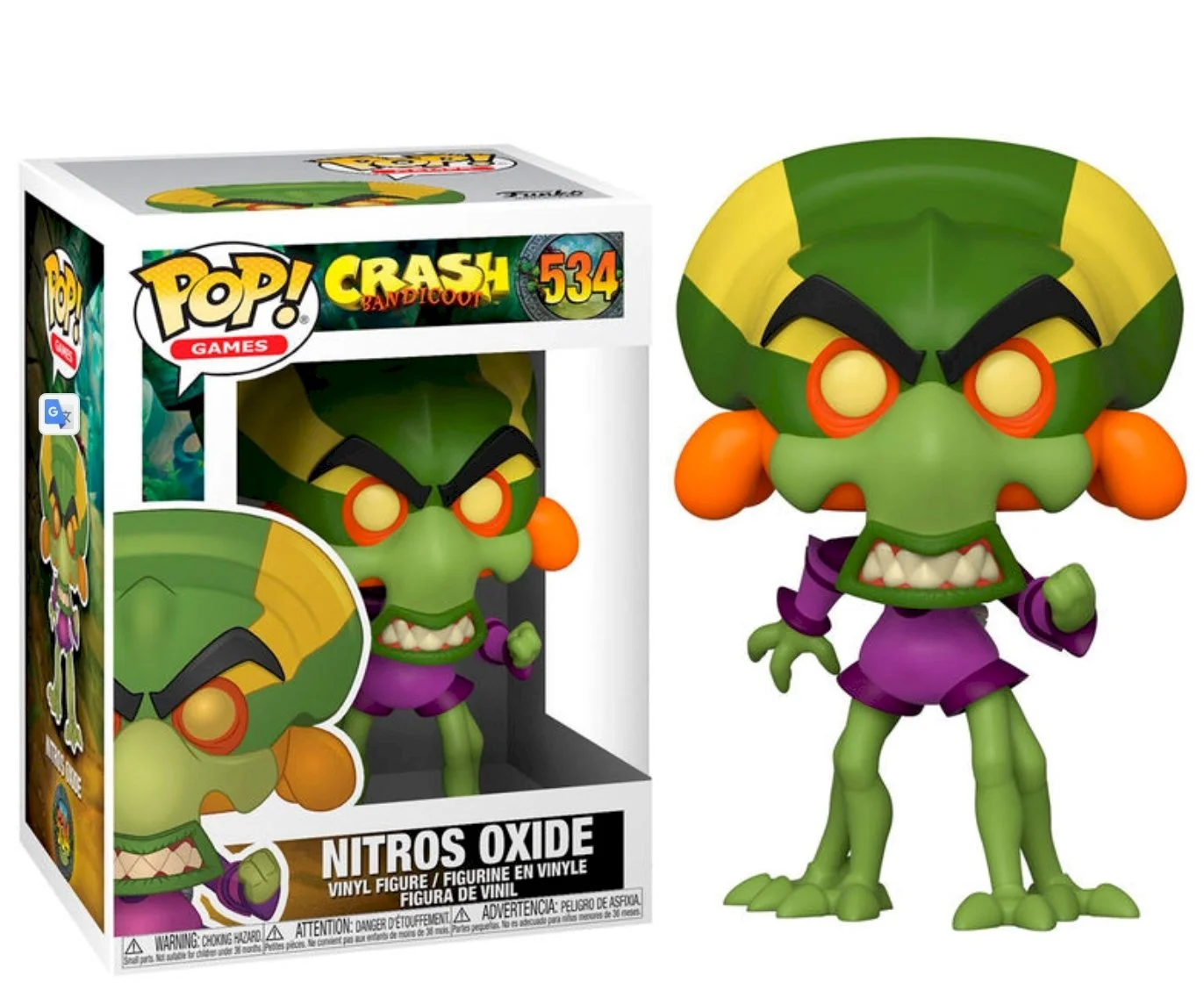 Figurka Funko POP Crash Bandicoot: Nitros Oxide series 3 534 (Uszkodzone Pudełko)