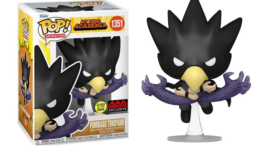 Figurka Funko POP! My Hero Academia Fumikage Tokoyami Fallen Angel 1351 Glow AAA Exclusive