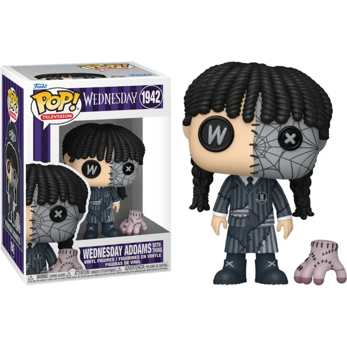 Funko POP! Wednesday (2022) - Wednesday with Thing (Patchwork) Special Edition #1942