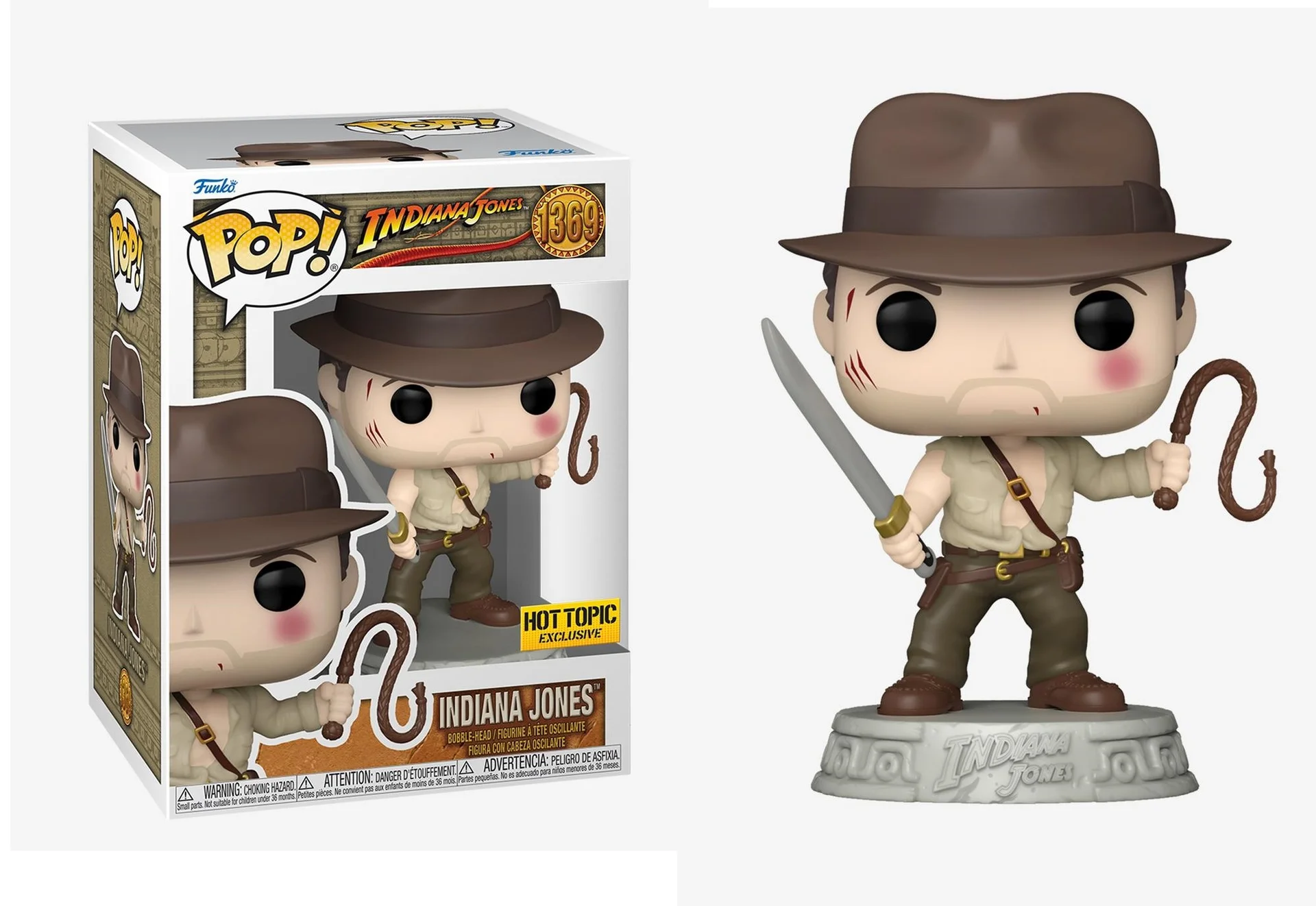 Figurka Funko POP! Indiana Jones and the Temple of Doom-Indiana Jones in Action 1369 Hot Topic Exclusive