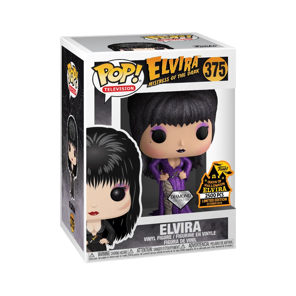 Funko POP! Elvira, Mistress of the Dark Television: Elvira (PU) (DGLT) 375 (Exclusive) *Na zamówienie