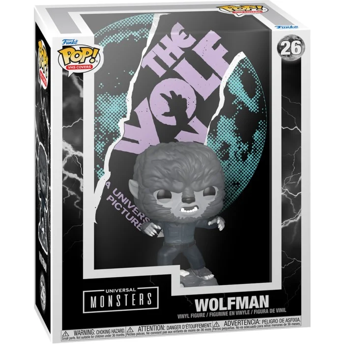 Funko POP! Universal Monsters - Wolfman Pop! VHS Covers Figure #26