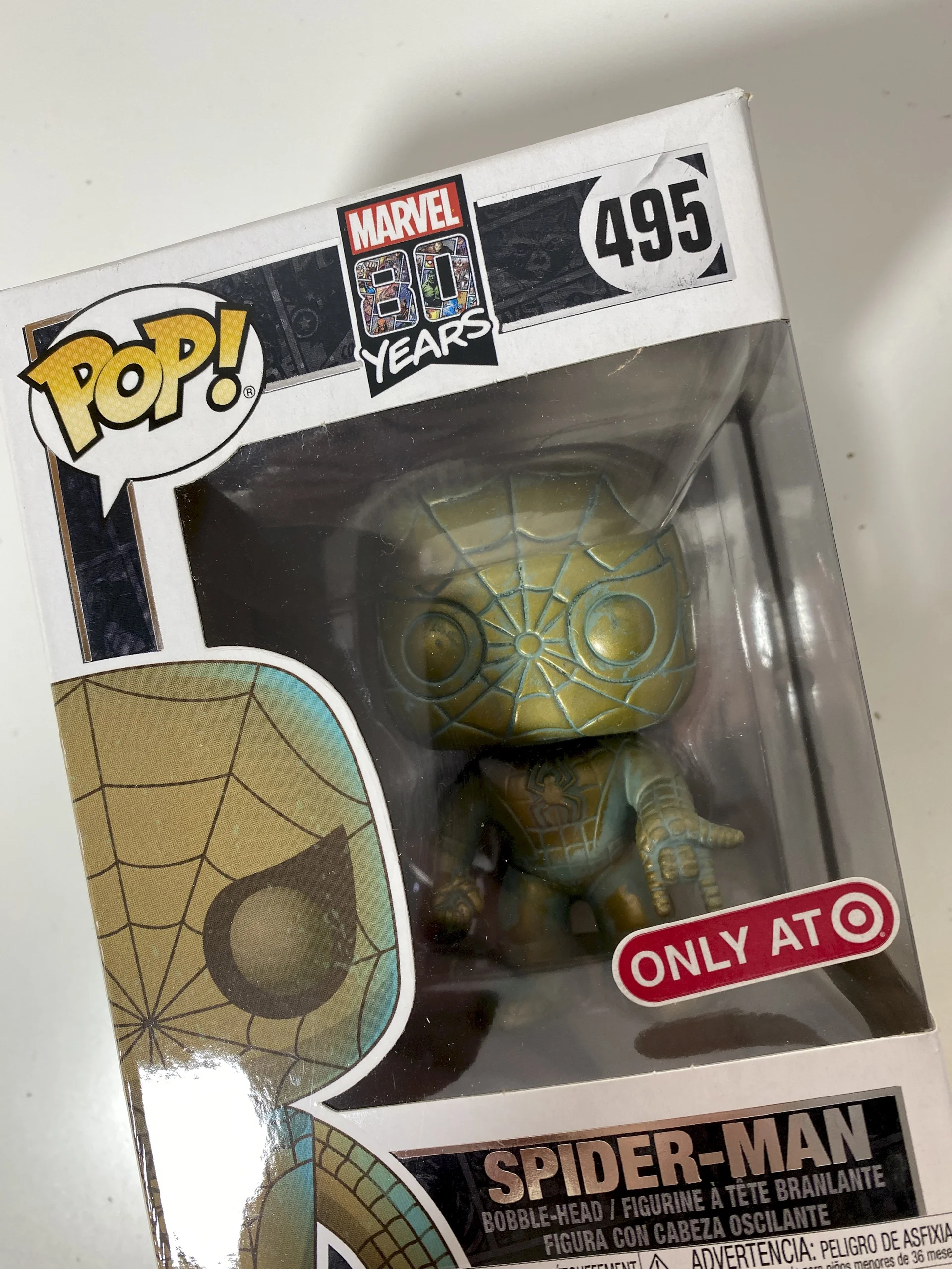 Figurka Funko POP Marvel: Spider-Man 495 Target Exclusive (Zagięcie pudełka u góry - zdjęcie) – zdjęcie 2