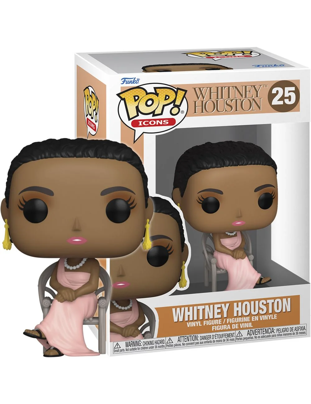 Figurka Funko POP! Icons - Whitney Houston #25 *Uszkodzony box