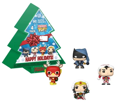 Funko Pop! Pocket Marvel Keychain 4pack Tree holiday Happy Holidays! Figurki zestaw