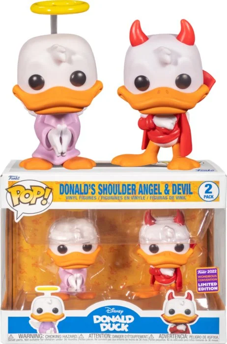 Figurka Funko POP Disney: Donald Duck - Donald's Shoulder Angel & Devil 2-pak Exc
