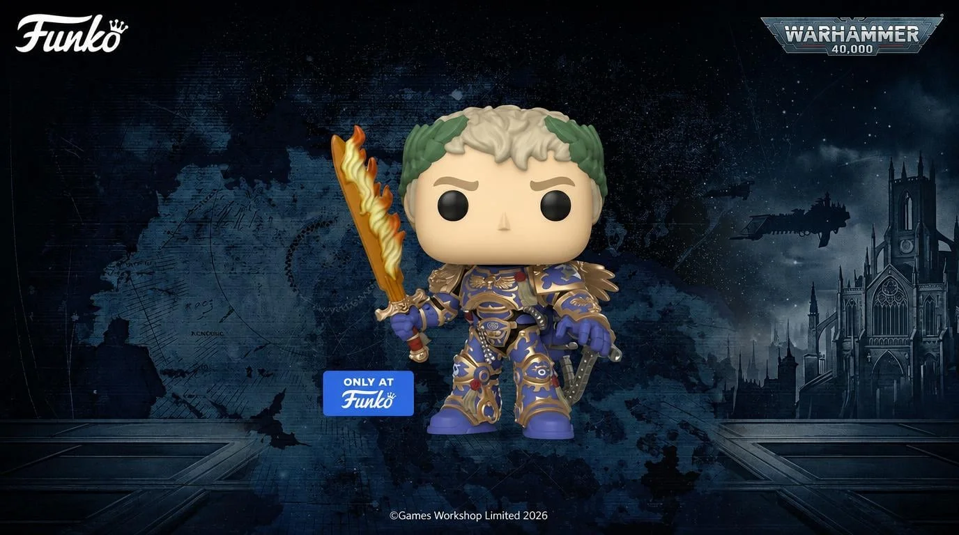 Funko POP! Roboute Guilliman z płonącym mieczem - Warhammer 40,000, Only at Funko